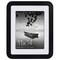 Americanflat Curved Corner Photo Frame with Mat - Picture Frame with Round Corners - Shatter Resistant Glass - Triangle Hanging Hardware - Includes Easel - Black